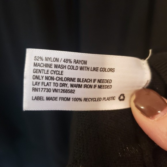 Ava & Viv Women's Size 2X Black Hi-lo Front Pleat Pullover Blouse - Picture 5 of 7